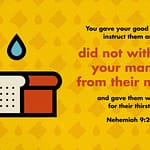 Nehemiah 9:20 [ESV]