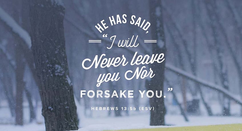 Hebrews 13:5b ESV