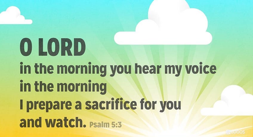 Psalm 5:3 (NKJV)