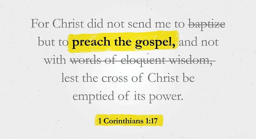 1 Corinthians 1:17 [NKJV]