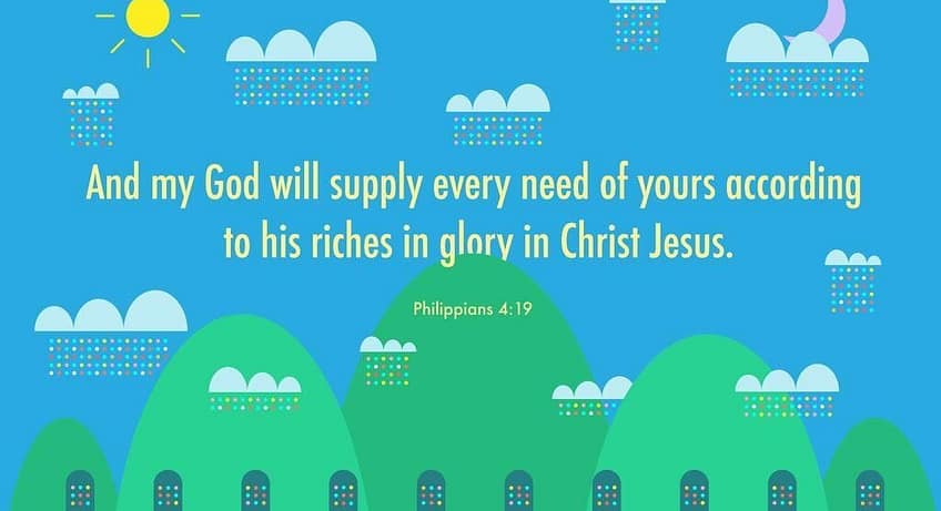 Philippians 4:19 [ESV]