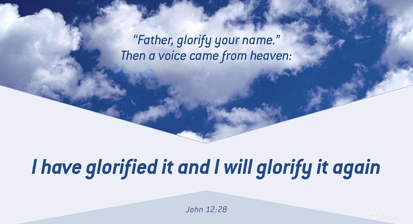 John 12:28 [NKJV]