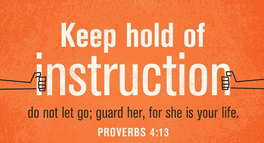 Proverbs 4:13 [ESV]