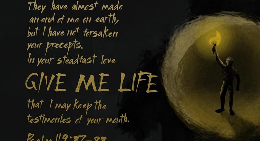 Psalm 119:87–88 [ESV]: