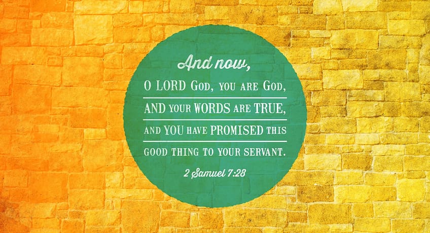 2 Samuel 7:28 [ESV]